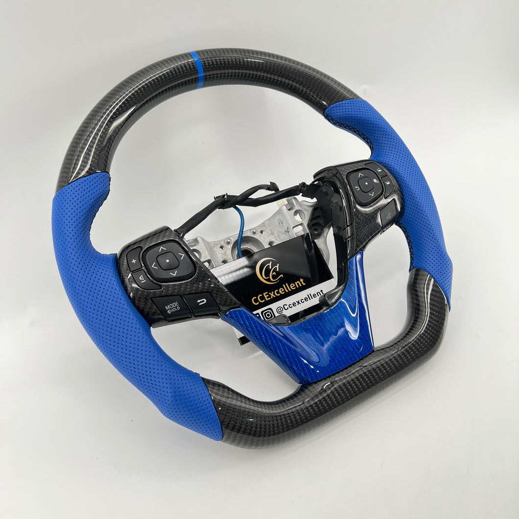 CCexcellent-For Toyota Harrier 60 series Pearl carbon fiber steering wheel