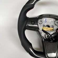 Load image into Gallery viewer, CCexcellent For Tesla Model Y steering wheel carbon fiber black glossy carbon
