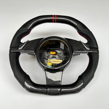 Load image into Gallery viewer, CCexcellent For Porsche Cayman models 2013 2014 2015 2016 carbon fiber steering wheel with black perforated leather sides
