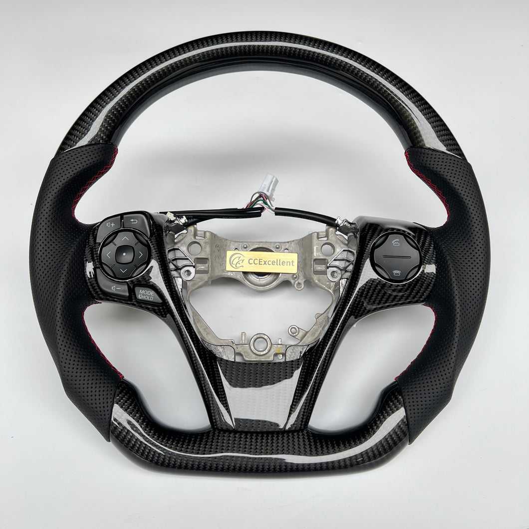 CCexcellent-For Toyota Venza 2013 2014 2015 carbon fiber steering wheel