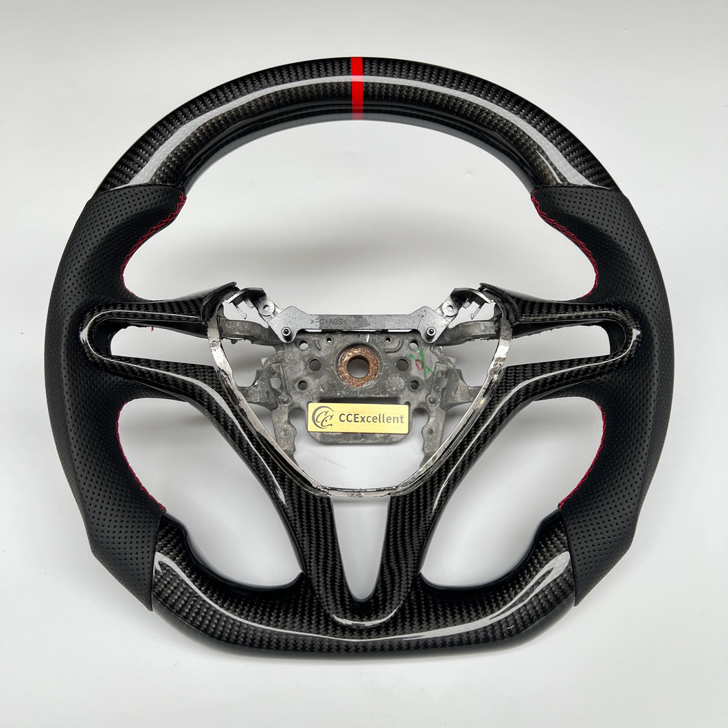 CCexcellent For Honda City 2009-2013  carbon fiber steering wheel