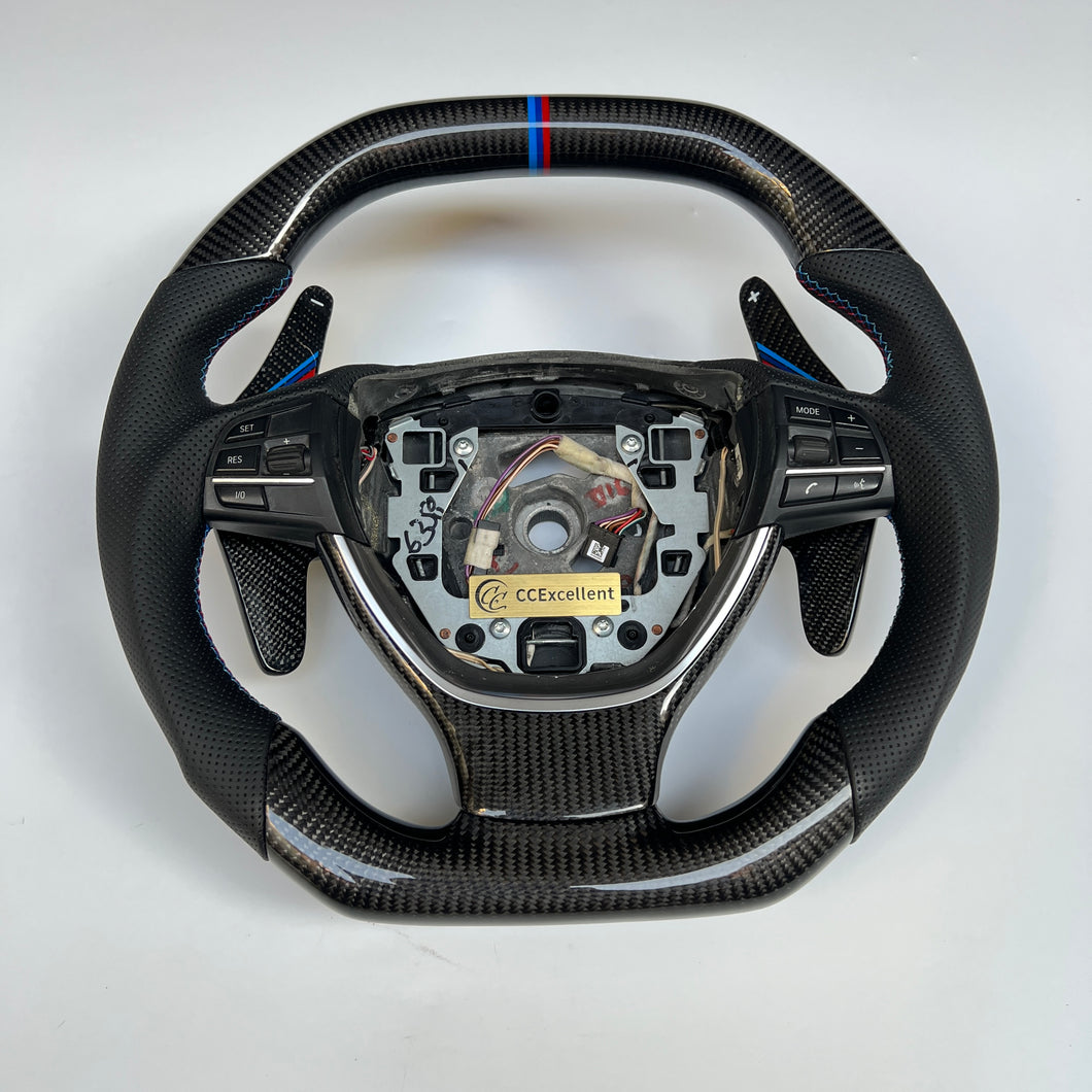 CCexcellent -  For BMW M Sport F10 F11 F07 M5 F10 2011 2012 2013  carbon fiber steering wheel