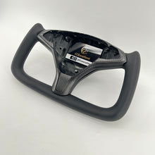 Load image into Gallery viewer, CCexcellent For Tesla Model S carbon fiber steering wheel with Yoke shape design
