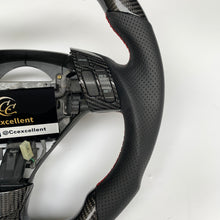 Load image into Gallery viewer, CCexcellent  For Acura TSX 2004 2005 2006 2007 2008 carbon  fiber steering wheel with black perforated leather sides
