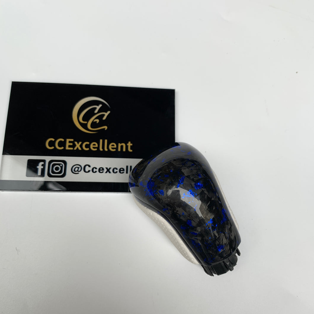 CCexcellent For Toyota Camry se xse le xle trd 2018-2023 Gear knob with blue flake forged carbon