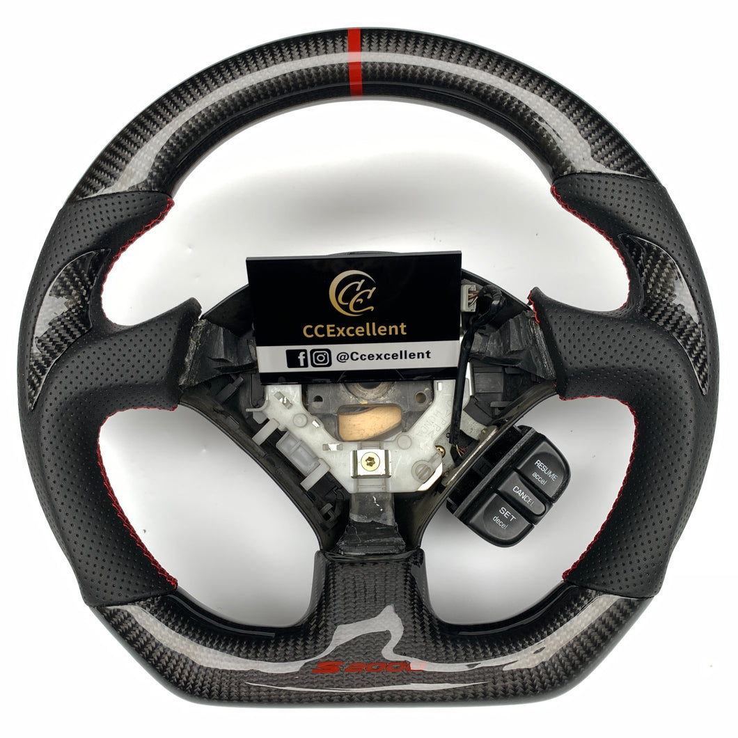 CCexcellent For Kouki Honda 2006-2008 carbon fiber steering wheel