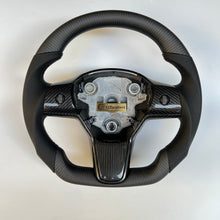 Load image into Gallery viewer, CCexcellent For Tesla 2017 2018 2019 2020 2021 Model Y carbon fiber steering wheel
