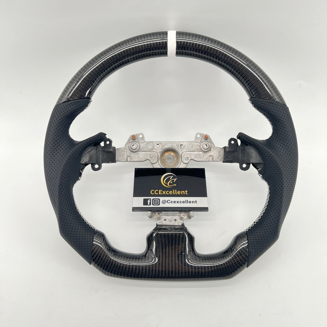 CCexcellent For Infiniti G37 2008/2009/2010/2011/2012/2013 black carbon fiber steering wheel-1