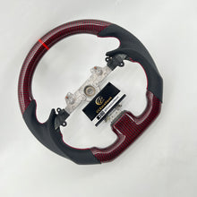 Load image into Gallery viewer, CCexcellent For Infiniti G37 2008/2009/2010/2011/2012/2013 red&amp;black carbon fiber steering wheel 3
