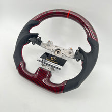 Load image into Gallery viewer, CCexcellent For Infiniti G37 2008/2009/2010/2011/2012/2013 red&amp;black carbon fiber steering wheel 4
