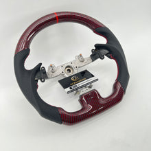 Load image into Gallery viewer, CCexcellent For Infiniti G37 2008/2009/2010/2011/2012/2013 red&amp;black carbon fiber steering wheel 5
