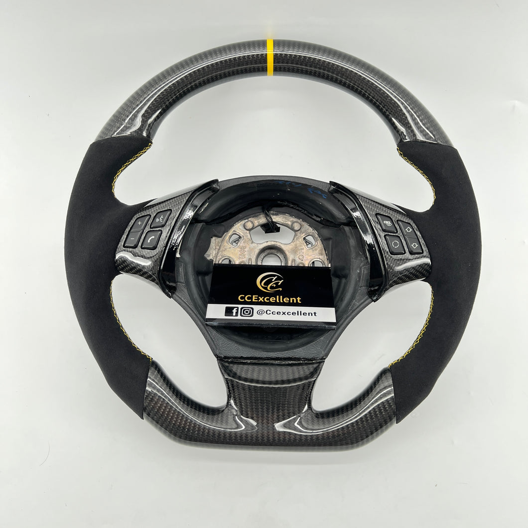 CCexcellent -  For BMW 3 Series E90 (Sedan) 2005 2006 2007 2008 2009 2010 2011 carbon fiber steering wheel