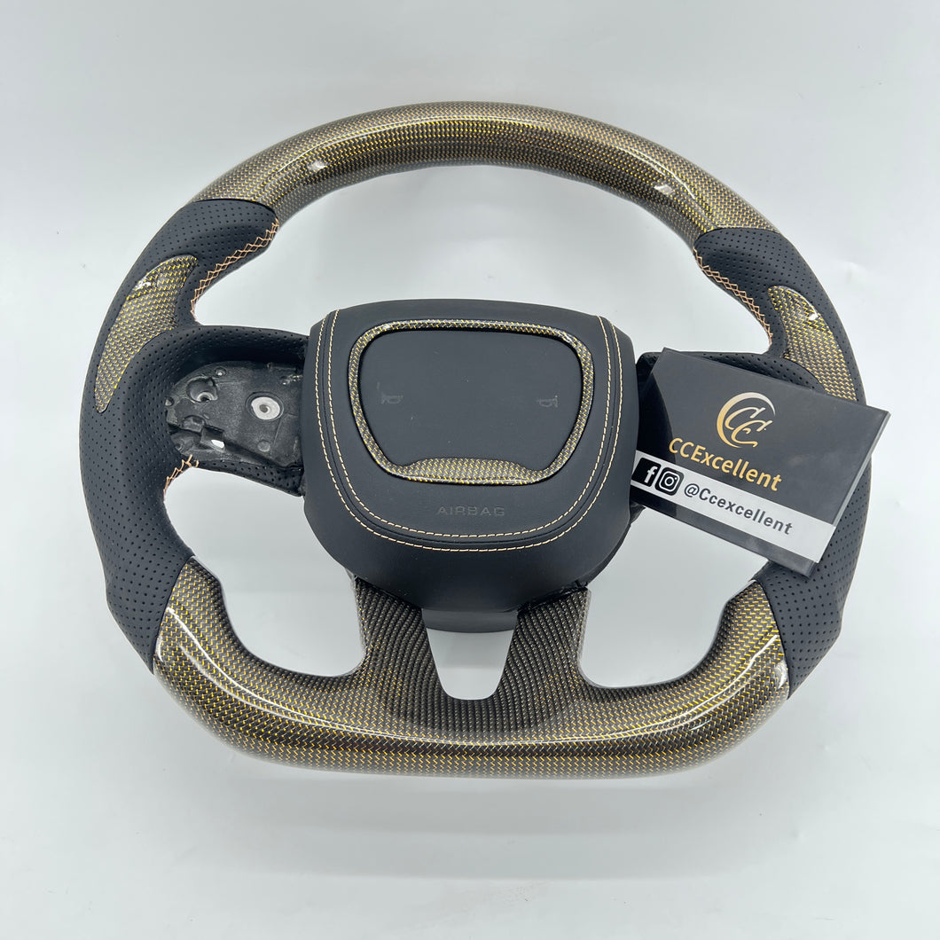 CCexcellent  For Dodge Charger 2015 2016 2017 2018 2019 2020 2021 carbon fiber steering wheel