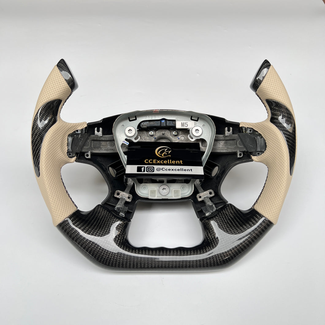 CCexcellent For Nissan Murano 2015 2016 2017 2018 carbon fiber steering wheel with F1 design