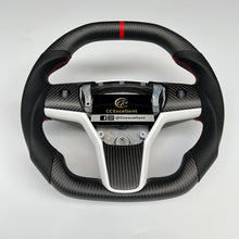 Load image into Gallery viewer, CCexcellent For Tesla Model Y 2017-2021 carbon fiber steering wheel flat top flat bottom
