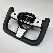 Load image into Gallery viewer, CCexcellent For Tesla Model 3 carbon fiber steering wheel with Yoke design
