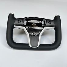 Load image into Gallery viewer, CCexcellent For  Tesla Model 3 steering wheel carbon fiber with Yoke shape design
