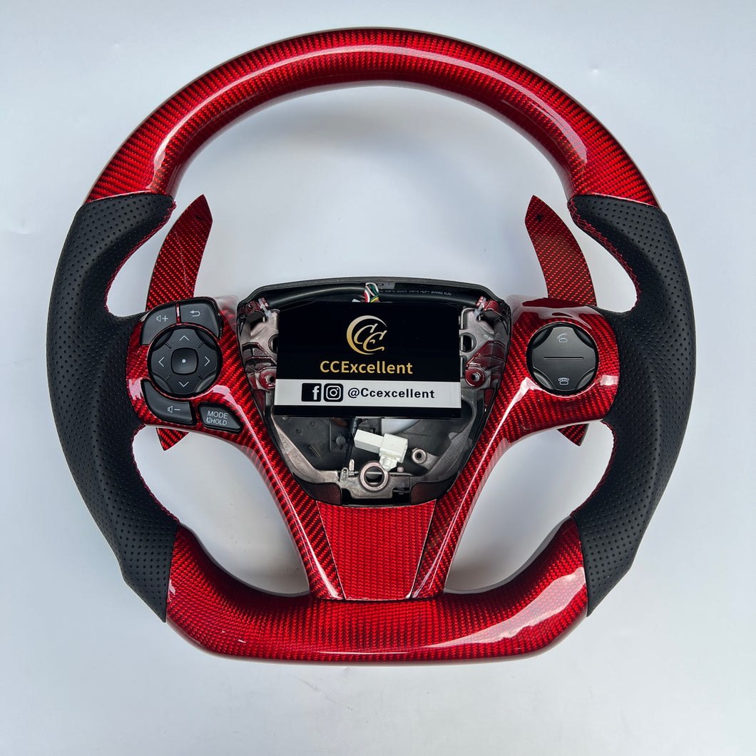 CCexcellent-For Toyota Camry with 3spoke 2012 2013 2014 carbon fiber steering wheel