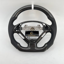 Load image into Gallery viewer, CCexcellent For Infiniti G37 2008/2009/2010/2011/2012/2013 carbon fiber steering wheel with black perforated leather 1
