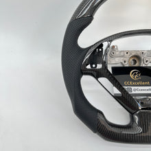 Load image into Gallery viewer, CCexcellent For Infiniti G37 2008/2009/2010/2011/2012/2013 carbon fiber steering wheel with black perforated leather 1
