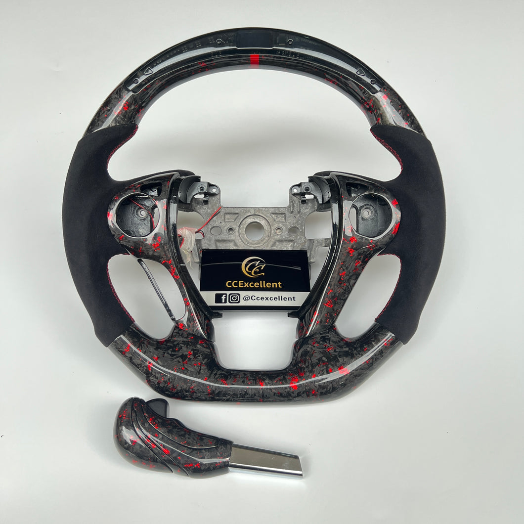 CCexcellent For Honda 9th gen Accord SPORT 4 DOOR SEDAN 2013 2014 2015 2016 2017 carbon fiber steering wheel