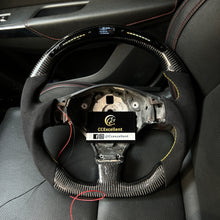 Load image into Gallery viewer, CCexcellent  For Maserati Gran Turismo  carbon  fiber steering wheel with LED at the top
