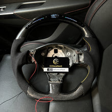 Load image into Gallery viewer, CCexcellent  For Maserati Gran Turismo  carbon  fiber steering wheel with LED at the top
