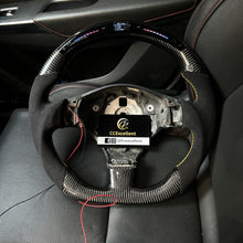 Load image into Gallery viewer, CCexcellent  For Maserati Gran Turismo  carbon  fiber steering wheel with LED at the top
