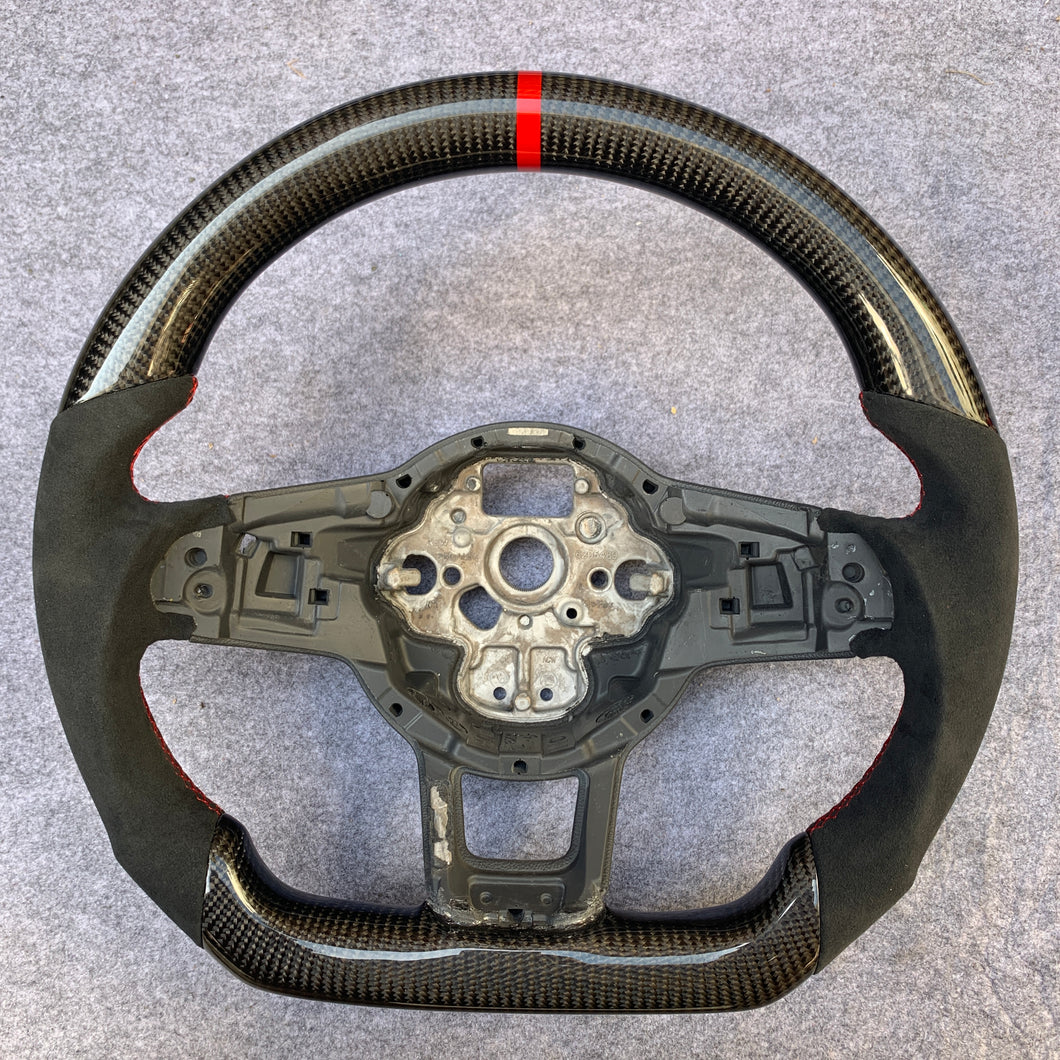 CCExcellent For Volkswagen VW Golf 7 GTI / MK7 / Polo GTI Scirocco 2015 2016 carbon fiber steering wheel 1