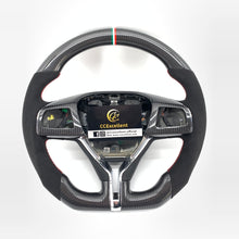 Load image into Gallery viewer, CCexcellent For Maserati Quattroporte GTS 2013 2014 2015 2016 2017 2018 2019 carbon fiber steering wheel with black Italian alcantara sides
