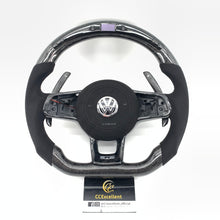 Load image into Gallery viewer, CCExcellent for Volkswagen mk7 2015-2019 carbon fiber steering wheel black airbag
