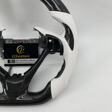 Load image into Gallery viewer, CCexcellent  For Acura TL 2009 2010 2011 2012 2013 2014 carbon  fiber steering wheel with white perforated leather sides
