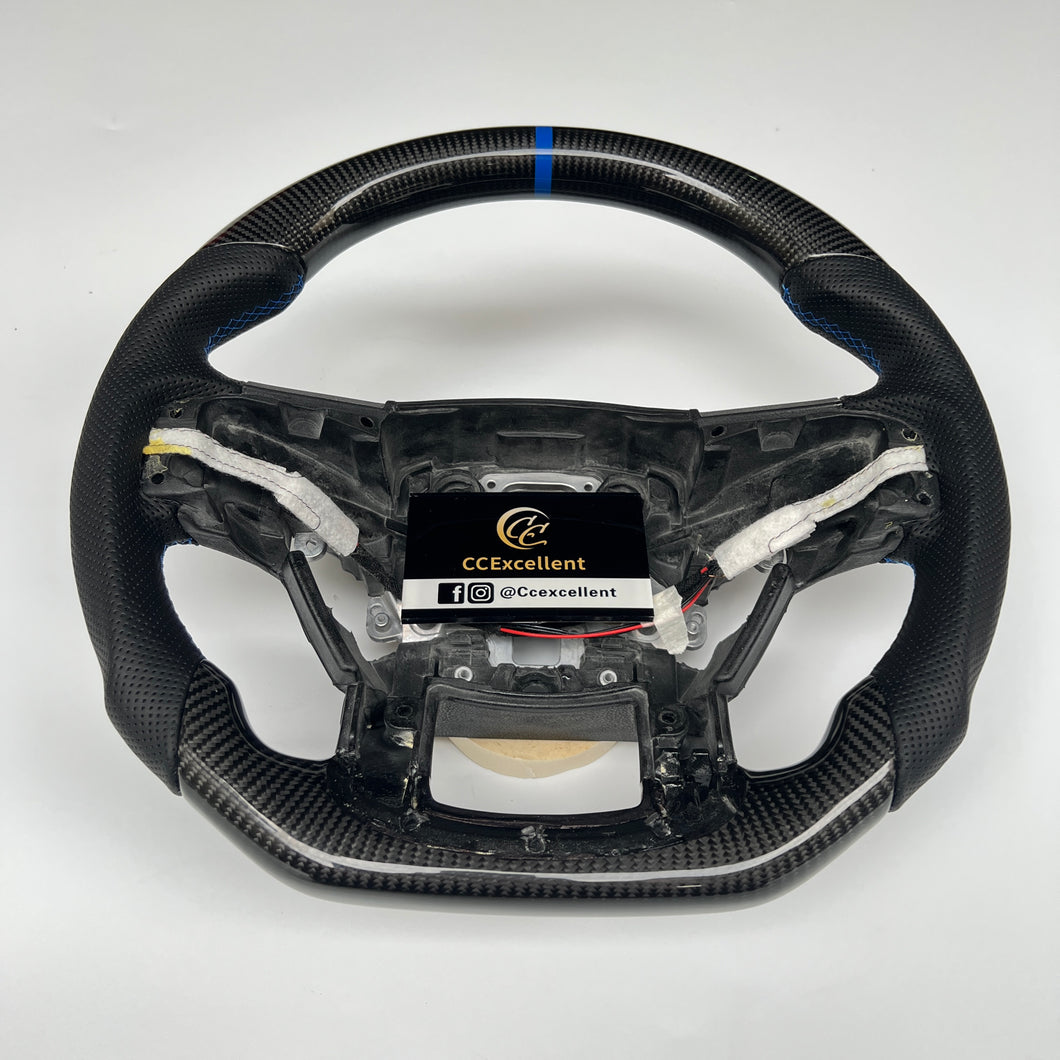 CCExcellent For Ford Expedition/F150/F250/F350/F450/F550/F650/F750 2015-2021 carbon fiber steering wheel