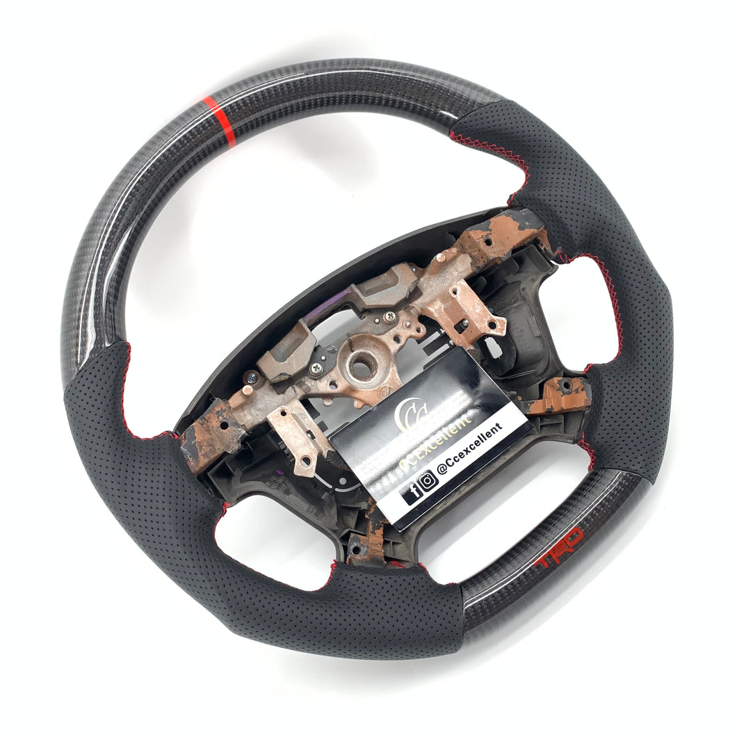 CCExcellent for Toyota Tundra  2007-2013 carbon fiber steering wheel black gloss carbon fiber