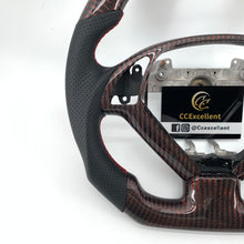 Load image into Gallery viewer, CCexcellent For Infiniti G37 2008/2009/2010/2011/2012/2013 carbon fiber steering wheel with red wire 1
