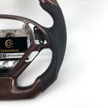 Load image into Gallery viewer, CCexcellent For Infiniti G37 2008/2009/2010/2011/2012/2013 carbon fiber steering wheel with red wire 1
