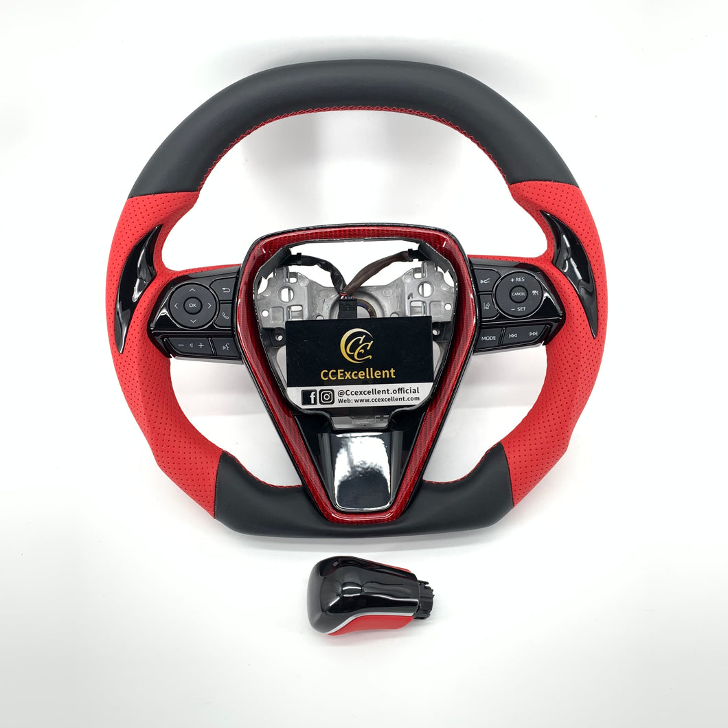 CCexcellent-Toyota 8th gen Camry /SE/XSE/TRD carbon fiber steering wheel